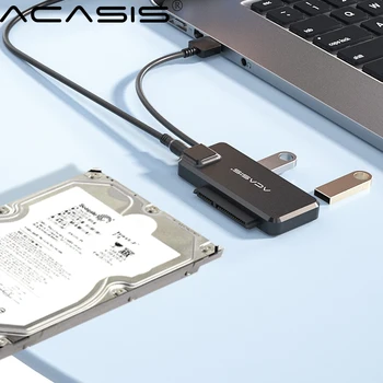 Acasis SATA į USB 3.0 Adapteris USB 3.0-2.0 prie Sata 3 Laidas Konverteris 2.5 3.5 HDD SSD Kietąjį Diską Sata į USB Kabelis