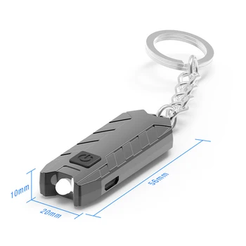 Nešiojamų Keychain Mini LED Žibintuvėlis Lauko Kišenėje Medžioklės Fakelas