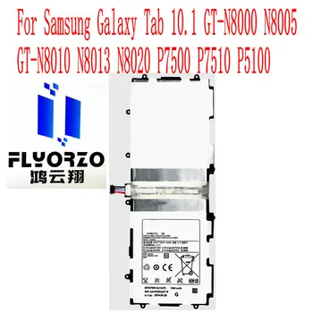 Aukštos Kokybės 7000mAh SP3676B1A Baterijos Samsung Galaxy Tab 10.1 GT-N8000 N8005 GT-N8010 N8013 N8020 P7500 P7510 P5100 planšetinis