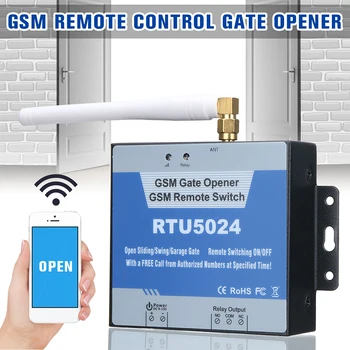 RTU5024 GSM Vartų Atidarymo Rėlę Įjungti Belaidžio Nuotolinio Valdymo Durys Prieigos Ilga Antena Nemokamai Skambinti 850/900/1800/1900MHz Durų Atidarytuvas