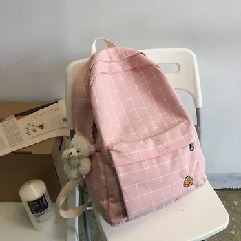 Kuprinės Moterų Pledas Animacinių filmų Siuvinėjimo Drobė Moterų Madinga Harajuku Mielas Atsitiktinis Schoolbags Kelionės Multi-pocket Didelės Talpos