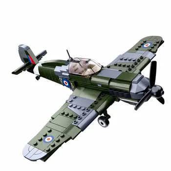 Pasaulinio Karo Karinės Serijos Britų Oro Pajėgų Naikintuvo Spitfire Modelis kareivis Duomenys nelyginant Žaislai, Dovanos
