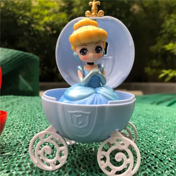 3 vnt/set kapsulė žaislų, Kūrybinės Princesė snieguolė Undinė lėlės dovana vaikams Pyragas apdaila žaislas mergina