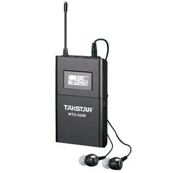 Aukščiausios Kokybės Takstar WTG-500 UHF PLL Belaidžio gido sistema balso prietaiso mokymo ausinių Siųstuvas+Imtuvas+MIKROFONAS+ausinės