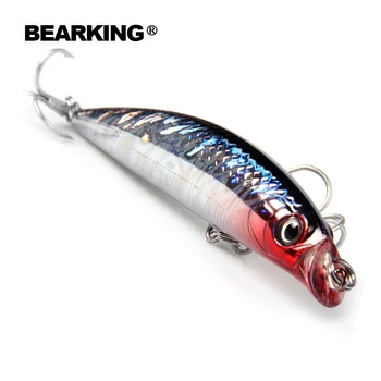 Bearking 5vnt/daug žvejybos masalas, įvairių spalvų, penceilbait 90mm 10g, Floating,nardymo 1,0 m nemokamas pristatymas