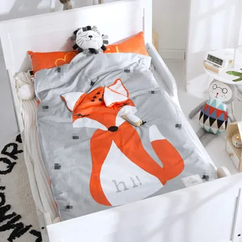 Namų lova kūdikių miegmaišis Medvilnė + minkštos vilnos Berniukas Mergaitė Vaikas fleabag AB pusėje fox lokys mothercare vaikai kūną apima 70*150cm