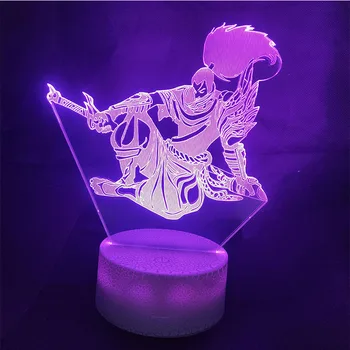 žaidimas League of Legends 3D Stalo Lempa Akrilo LED Nakties Šviesos Touch 7 Spalvų Šalių namų Dekoratyvinės Šviesos vaikai dovanų Žaislų lol