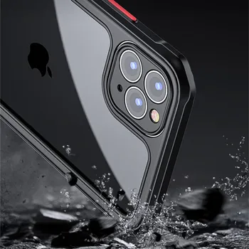 Prabanga Skaidrus, atsparus smūgiams Šarvai Telefono dėklas Skirtas iPhone 12 11 Pro Max XR X XS SE 2020 7 8 Plius Objektyvo Apsaugos Silikono Padengti