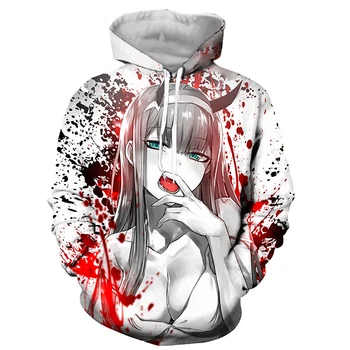 2020 naujas mados hoodie didelės apimties komiksų 3D spausdinimo vyrų ir moterų pat atsitiktinis marškinėlius hoodie anime Harajuku hip-hop pul