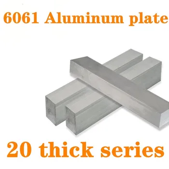 1pc 6061 Aliuminio Plokščių Baras, Plokštieji Lapas 20mm storio serija su Atsparumas dėvėjimuisi Mašinų Dalys
