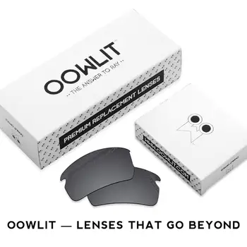 OOWLIT Pakeitimas Objektyvai Eclipse Pilka Photochromic už-Oakley Greitai, Striukė XL OO9156 Akiniai nuo saulės