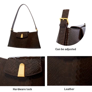 LA FESTIN 2020 mados pečių maišą ponios rankinėje odos gyvatė spausdinti moterų maišelį dizaineris maišą, elegantiškas, aukštos kokybės