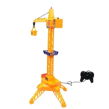 Elektros nuotolinio valdymo inžinerijos, transporto priemonės modelis vaikai bokštinis kranas vielos kontrolės krano inžinerijos kranas bokštinis kranas žaislas