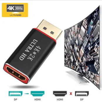 DP HDMI-compati Konverteris 4K*2K 30Hz Vaizdo Garso Jungtis, Ekrano Prievadas, prie Adapterio Moterų ir Vyrų PC Didmeniniams