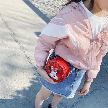 Disney korėjos Mergina yra Krepšys Mini Pečių Maišą Animacinių filmų Mickey Mouse Mini Donald Anime Kūdikių Monetos Rankinėje Mergina Crossbody Maišelį Rankinės