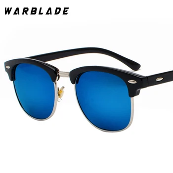 WarBLade Classic Prekės ženklo Poliarizuoti Akiniai nuo saulės Vyrams, Moterims Pusę Metalo Veidrodėlis Unisex Saulės Akiniai Gafas Oculos De Sol UV400 JT3016