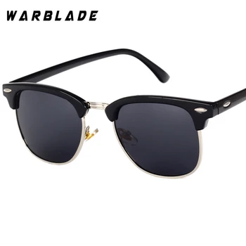 WarBLade Classic Prekės ženklo Poliarizuoti Akiniai nuo saulės Vyrams, Moterims Pusę Metalo Veidrodėlis Unisex Saulės Akiniai Gafas Oculos De Sol UV400 JT3016