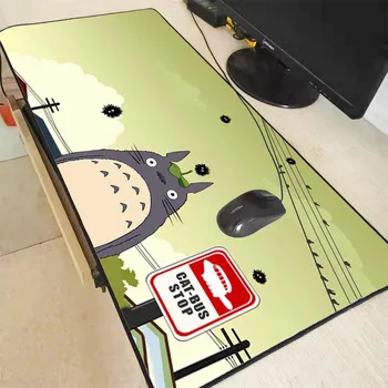 MRG Gumos bendrą trinkelėmis ir LED RGB šviesos peles mygtukai visi dydį Japonijos Anime Mano Kaimynas Totoro Atspausdinta pelės kilimėliai