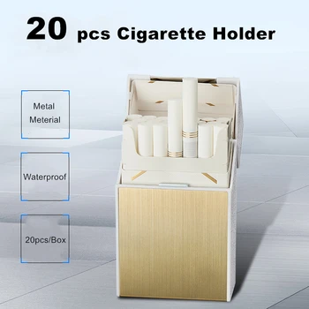 Dual Lanko USB Lengvesni, Vandeniui 20pcs Cigarečių Dėžutė Su Tabako Plazmos Lengvesni Cigarečių Atveju Elektroninių Dalykėlių Vyrams