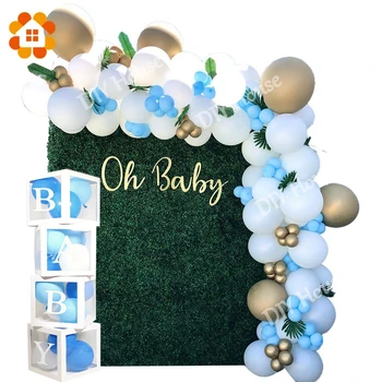 1set Baby Shower Berniukas Balionai Tai Berniukas Baliono Dėžės Sekso Atskleisti Vaikai Laimingi Gimtadienio Dovana Prekes
