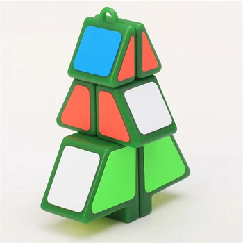 Zcube Kalėdų Eglutės Formos Magijos Kubo Galvosūkį Žaislas Kalėdų Dovana Puzzle Kubeliai cubo Modelis Lipdukai