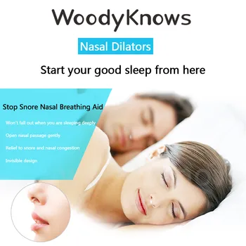 WoodyKnows 3Pcs Aniti-knarkimas Nosies Dilators Kvėpavimo Pagalba Nustoti Knarkti, Nosies Užgulimas, Reljefo Geriau Kvėpavimo & Miega Įrankiai