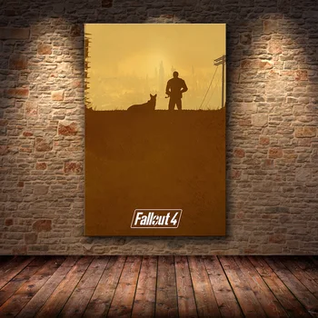 Fallout 3 4 Žaidimo Plakatas Sienos Menas Drobė Spausdinti Plakato Ir Drobės Dekoratyvinis Nuotraukos Miegamasis Piešimo core Sienų lipdukai