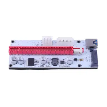 Miner Mašina PCI-E 1X iki 16X Grafika ilgintuvas Plėsti Riser Card Adapteris Nešiojamas Docking Station Maitinimo Adapteris