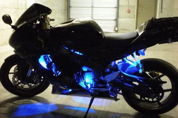 Motociklo RGB LED Juostos Atmosferą, Dekoratyvinės Šviesos Nuotolinio Valdymo Kawasaki ZX6R ZX10R ZX14R NInja 250/300/400/500/650/1000
