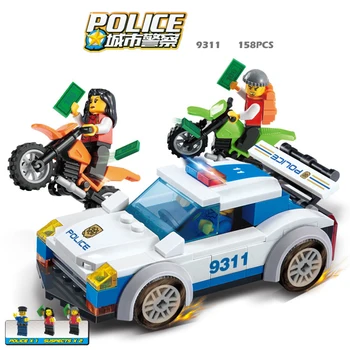 [hot] Policijos Nuovada Kalėjimo Duomenys Modelis Blokai Playmobil Blokai, Plytos Švietimo Žaislai Suderinama Legoingly Policijos