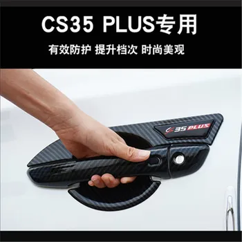 Už 2018-2020 Changan CS35plus ABS Anglies pluošto Durų Rankena Dubenį Apdaila Durų rankenos, Apsauginės dangos Padengti Trim Automobilių stilius