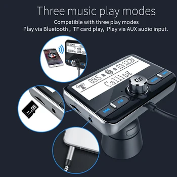 Bluetooth FM Bevielis Automobilinis FM Siųstuvas Moduliatorius Automobilių Mp3 Grotuvas, Komplektas su Greito Įkroviklio GDeals