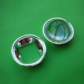 44mm Optinio Stiklo Asferiniai LED Plano Išgaubto Objektyvo Koncentruota Atspindys Cup Kit Židinio Ilgis 20mm Projekcija Lempos Lentes