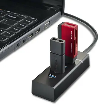 4 Port USB 3.0 Multi Didelės Spartos HUB Splitter Expansion Desktop PC Nešiojamas Adapteris 4Ports, Šakotuvai