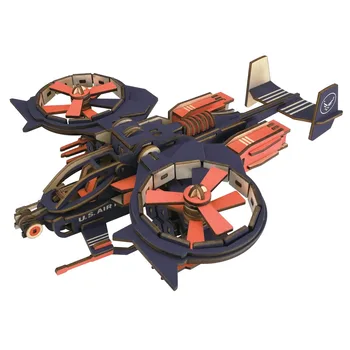 Malūnsparnį Modelis Vaikams, Žaislai, Pjovimas Lazeriu 3D Dėlionė Medinė 