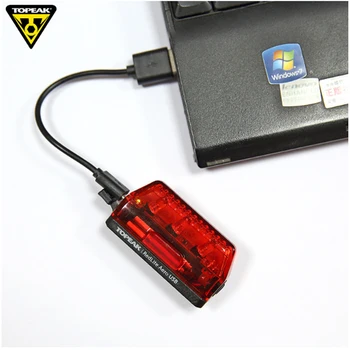 TOPEAK USB Įkrovimo Supaprastintas Saugaus Naktį Jojimo Kalnų Keliu, Dviračio Priekyje ir gale galiniai Žibintai ir Polių Lempos TMS073 TMS074