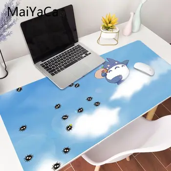 MaiYaCa Mano Kaimynas Totoro Anime Klaviatūros Žaidėjus Žaidimų Pelės kilimėliai XXL Mause Trinkelėmis Nešiojamojo kompiuterio Klaviatūra Stalas Kilimėlis pc gamer completo