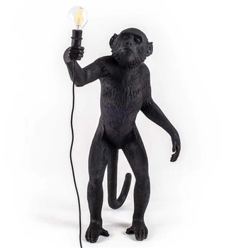 Šiuolaikinės Beždžionės Lempos Dervos Sieniniai šviestuvai Šiaurės LED E27 Vaikų Kambario, Miegamojo Kavinė Baltos spalvos Pakabukas Lempa, Apšvietimas Virtuvėje Šviesos Armatūra