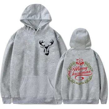 2018 Kalėdų negabaritinių hoodies palaidinės Unisex Mada Moterims medvilnės ilgomis rankovėmis Hip-Hop Drabužiai Plius dydis 4xl
