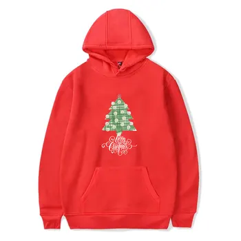 2018 Kalėdų negabaritinių hoodies palaidinės Unisex Mada Moterims medvilnės ilgomis rankovėmis Hip-Hop Drabužiai Plius dydis 4xl