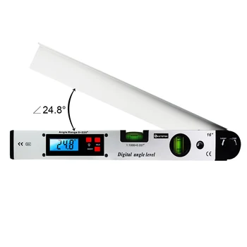 Skaitmeninis Goniometer Elektroninių Matlankis 225 laipsnių Kampu Finder 400mm Lygio Matavimo Daviklis Metrų Inclinometer Valdovas