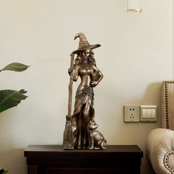 Seksualus Ragana Statulėlės Dervos Meno Skulptūra Ragana Staue namų puošimas, Puošyba, namų dekoravimo, Dovanų Sodo Statulėlės, Stalo Dekoras