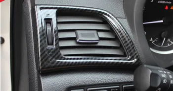 Šalutinis angos angos dekoratyvinis dangtelis pusėje angos įklija automobilio ventiliacijos dangčio rėmas automobilių reikmenys, Nissan Sentra 2013-2018 m.