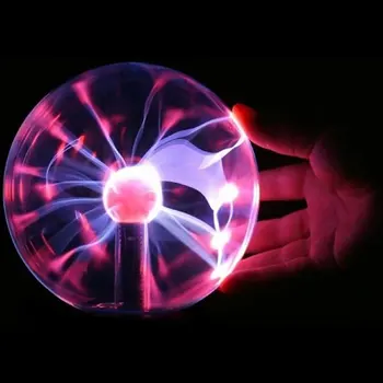 Lava Lempa Lauke Žaibas-Magija Plazmos Kamuolys Retro Šviesos 3 Colių Vaikams Kalėdų Vakarėlį Cristal Dovana Kambario Apdaila