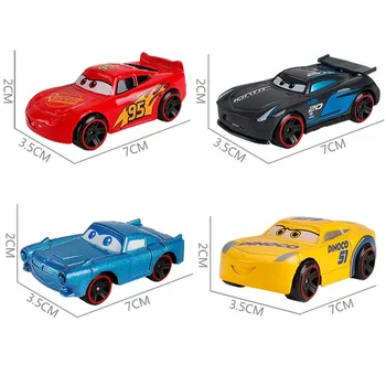 Disney Pixar Automobilių Žaibas Mcqueen Jackson Audra Sunkvežimis Su 6 Mažų Automobilių Diecast Metalo Lydinio, Žaislai, Automobilių Kalėdų Dovana Vaikams