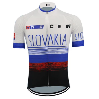 2019 Slovakija dviračių jersey, nuoma drabužiai nauji vyrams trumpomis rankovėmis maillot ciclismo komanda dviračių drabužių mtb jersey