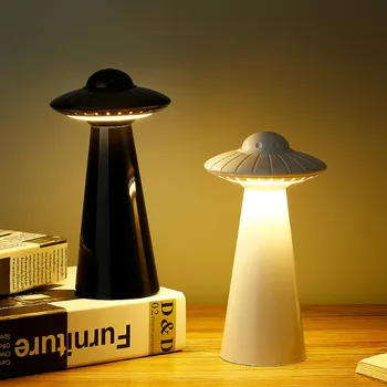 Pritemdomi Led Nakties Šviesos UFO Stalo Lempa USB Įkrovimo Vaikams, Kūdikių Lovos Miegamojo, Svetainės Studijų Atmosferą Apšvietimas