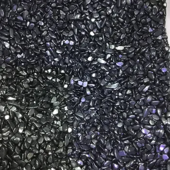 Natūralus Juodas obsidianas žvyro poliruoti mineralinių kristalų akmens, akvariumas