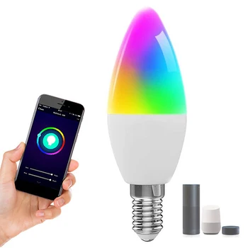 2vnt WiFi Smart LED Šviesos Alexa Balso Kontrolės RGBCW Stalo Lempa E14 Stalo Lempa Sąsaja TUYA Smart Gyvenimo
