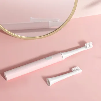 Xiaomi Mijia Sonic Elektros dantų šepetėlį T100 IPX7 atsparus Vandeniui USB Įkraunamas dantų Šepetėlis Suaugusiųjų Ultragarsinis dantų Šepetėlis Automatiškai